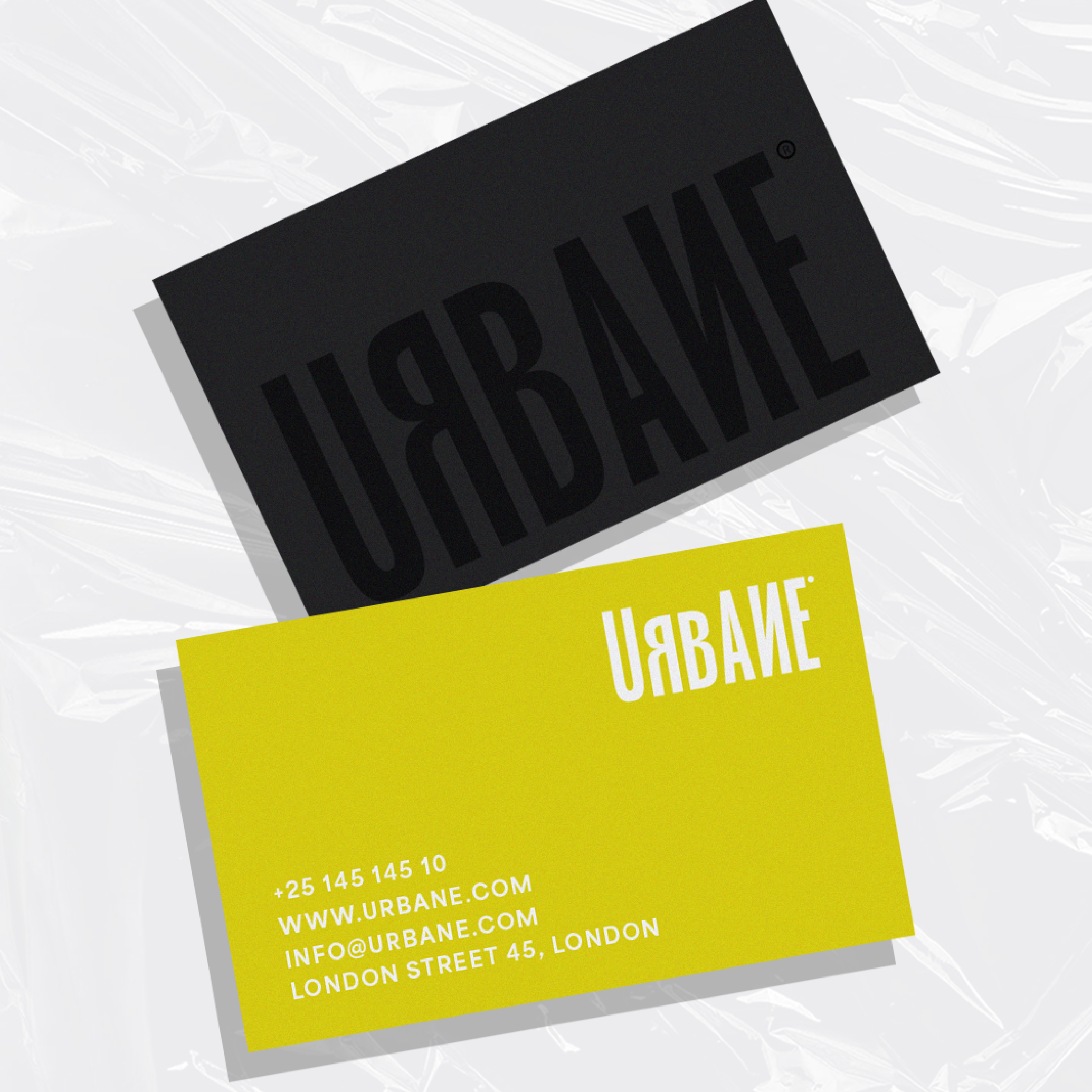 business card design for Urbane brand